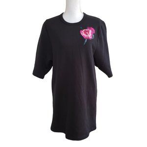 Christopher Kane black short sleeve long sweatshirt (dress?)